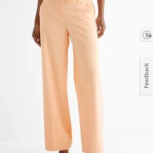 Elegant Peach Wide-Leg Women's Pants